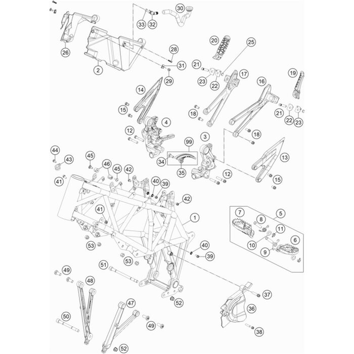 Fersenschutz Rechts von KTM - 76903039050 - ktm-shop24.de - KTM
