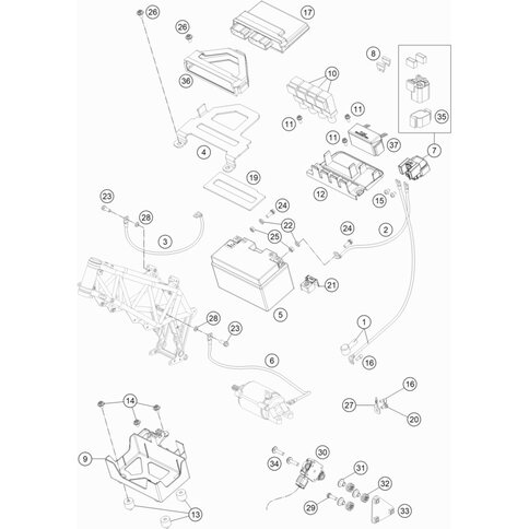 Halteblech Schräglagensensor Kpl.