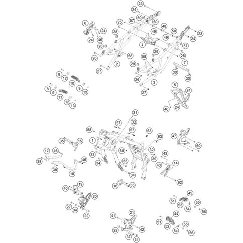 Sitzbankauflage links Elastomer