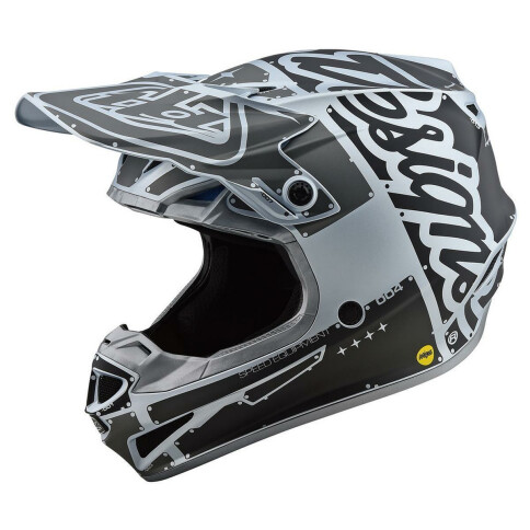 Troy Lee Designs Helm SE4 Polyacrylite MIPS Factory - Silber XL