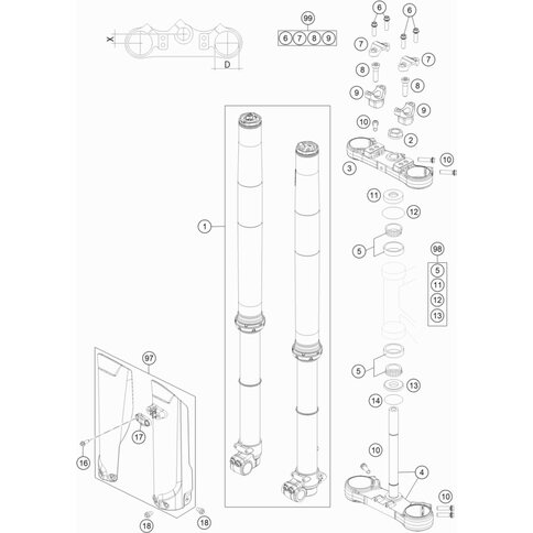 Gabelschutzkit TC85 2020