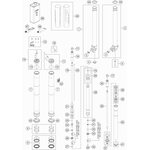 Gabelaußenrohr 44x510 dt49 db53 natur