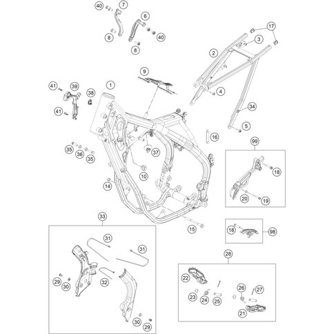 Motorstrebe links