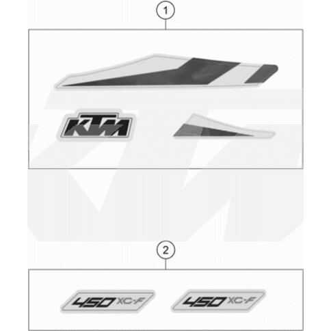Aufkleberset 450 XC-F  2020