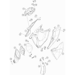 Filterkastenabdeckung rechts 85SX 20