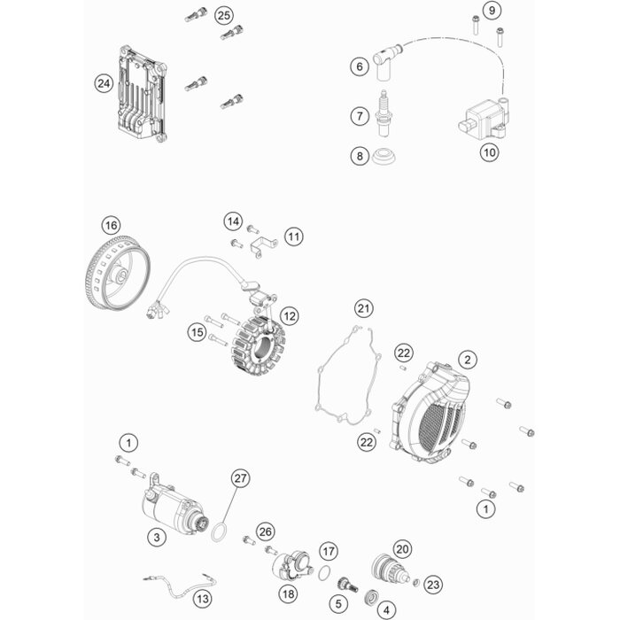 Zündungsdeckel EXC von KTM - 5173010200015 - ktm-shop24.de - KTM 