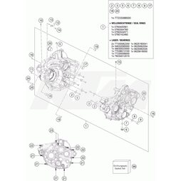 Motorgehäuse kpl. vormontiert