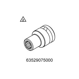 Vielzahnnuss 9 mm 1/2