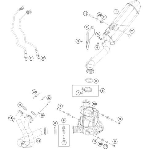 Enddämpfer von KTM - 63505183000 - ktm-shop24.de - KTM-Shop24.de