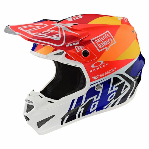 Troy Lee Designs Helm SE4 Composite Jet Navy/Orange S