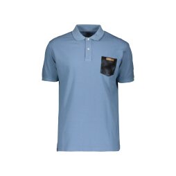 Scott Polo Ms 10 Heritage dye s/sl Washed Blue XL