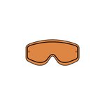 Racing Goggles Double Lens orange