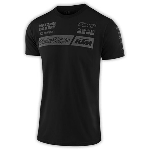 Troy Lee Designs KTM Team Tee Shirt Youth Schwarz S