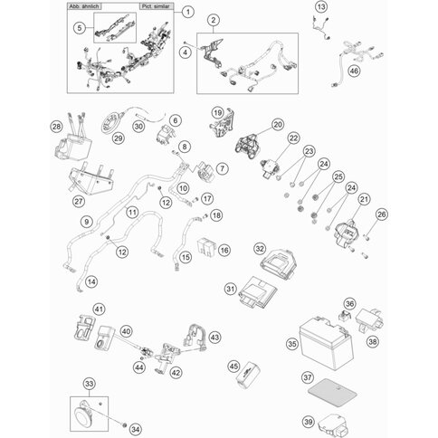 Hauptkabelstrang kpl. von KTM - 61711075033 - ktm-shop24.de - KTM 