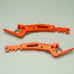 Cross Plus Fußraste Sozius Orange KTM EXC XC SMR 02-16 SX 02-15 Husqvarna 14-16 Husaberg 03-