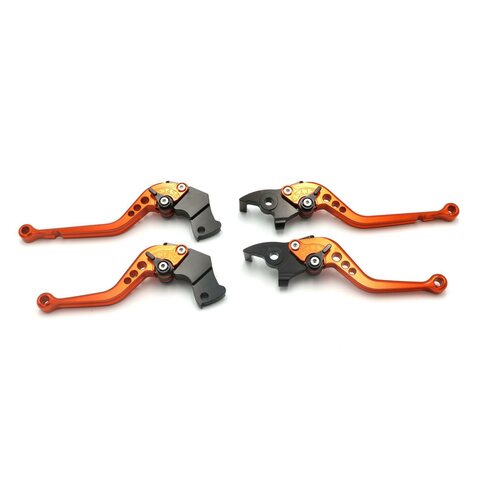 Brems- Kupplungshebel Set Motoflow orange eloxiert KTM Duke 125