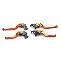 Brems- Kupplungshebel Set Motoflow orange eloxiert KTM...