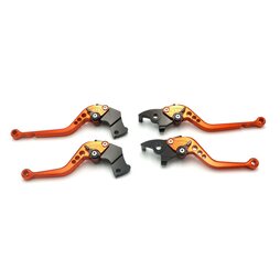 Brems- Kupplungshebel Set Motoflow orange eloxiert KTM Duke 125