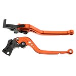 Brems- Kupplungshebel Set Motoflow orange eloxiert KTM Duke 125
