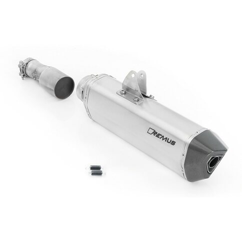 REMUS Auspuff Black Hawk Edelstahl silber für Husqvarna...