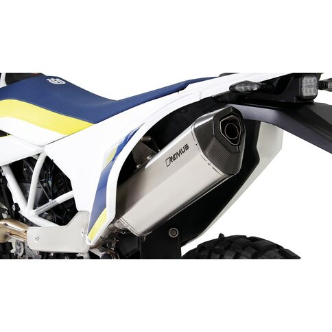 REMUS Auspuff Black Hawk Edelstahl silber für Husqvarna...