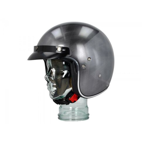 SHIRO SH-235 SCRATCHED CHROME ジェットヘルメット 今注目なのはこのヘルメットって知ってました？ユニークデザイン＆快適