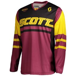 Scott Jersey 350 Race Weinrot Gelb Gr. M