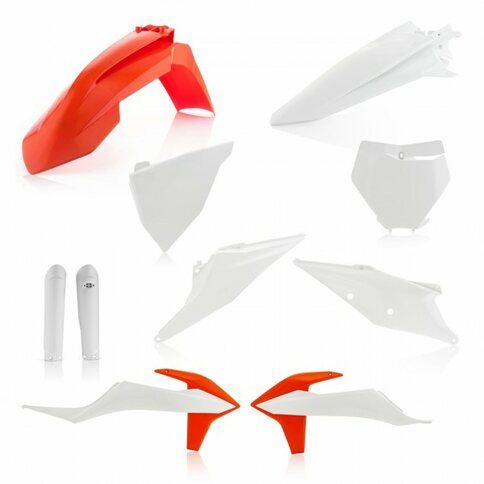Acerbis Plastik Kit Komplett für KTM SX/SXF 2019- Weiß Orange