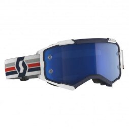 Scott Brille Fury Blau/Weiß - Electric Blue Chrome...