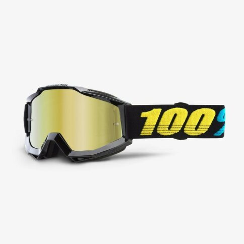 100% Brille Accuri Virgo Schwarz - Yellow Mirror