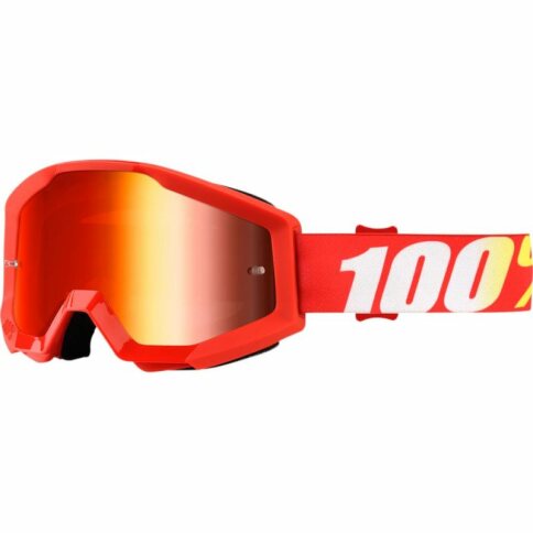 100% Brille Strata Furnace Rot - Red Mirror