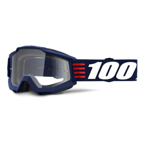 100% Brille Accuri Art Deco Blau - Klar