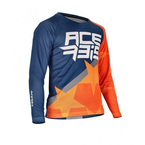 Acerbis Jersey  MX J Windy Kid Vent S Orange Blau