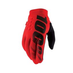 100% Handschuhe Brisker Neoprene rot/schwarz