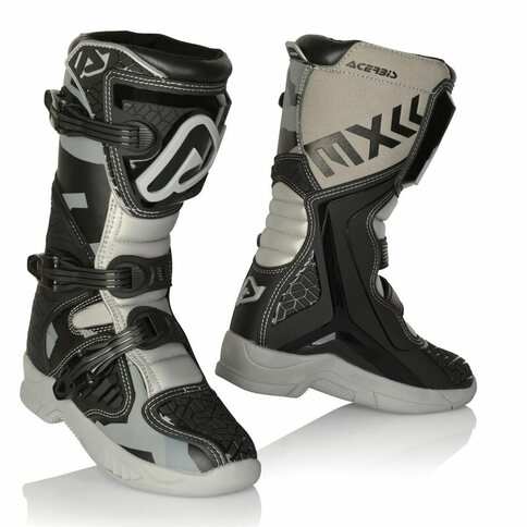 Acerbis Stiefel Kinder X Team Schwarz Grau