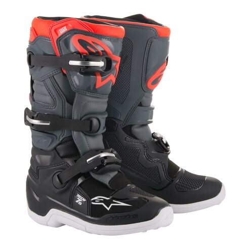 Alpinestars Stiefel Tech 7S Schwarz Grau Rot