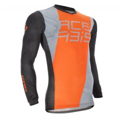 Acerbis Jersey MX J Track One Grau Orange XXL