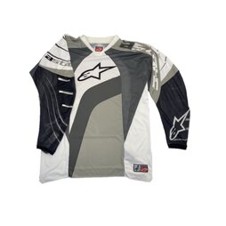 Alpinestars Jersey Techstar Schwarz Grau Weiß