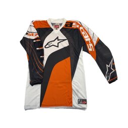 Alpinestars Jersey Techstar Schwarz Orange Weiß Gr.M