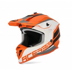 Acerbis Helm Linear Orange Weiß