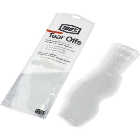100% Tear-Offs standard für Strata 2, Accuri 2, Racecraft...