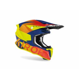 Airoh Helm Twist 2.0 Blau Orange Gelb