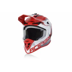 Acerbis Helm Linear Rot Weiß