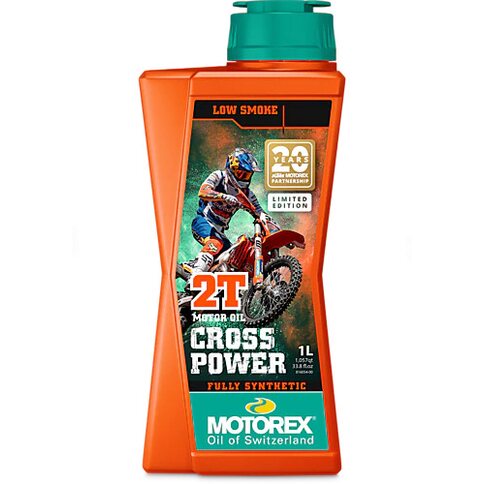 Motorex Cross Power 2T Vollsynth. Motorenöl 1 Liter 20 Jahre KTM Limited Edition