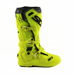 Sidi Stiefel Atojo SRS TC222 von Tony Cairoli handsigniert Limited Edition Neongelb