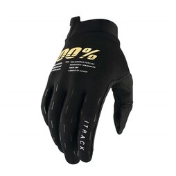 100% Handschuhe Itrack Schwarz Gold