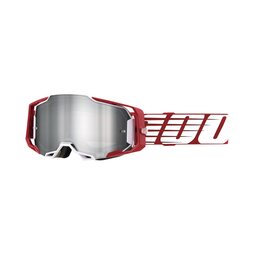 100% Brille Armega Oversized Deep Rot Silber