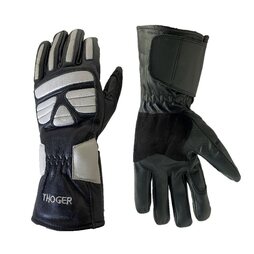 Thoger Handschuhe Bob Retro Vintage 80s Schwarz Grau