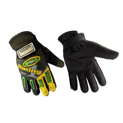 Thoger Handschuhe Racing Pro MX Retro Vintage Schwarz Gelb