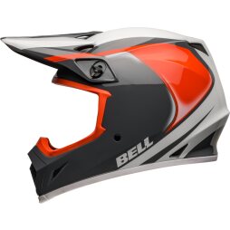 Bell Helm MX-9 Mips Dart Gloss Grau Orange